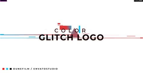 Color Glitch Logo Intro, Video Templates - Envato Elements