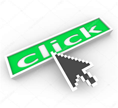 Arrow on Green Click Button — Stock Photo © iqoncept #4434358