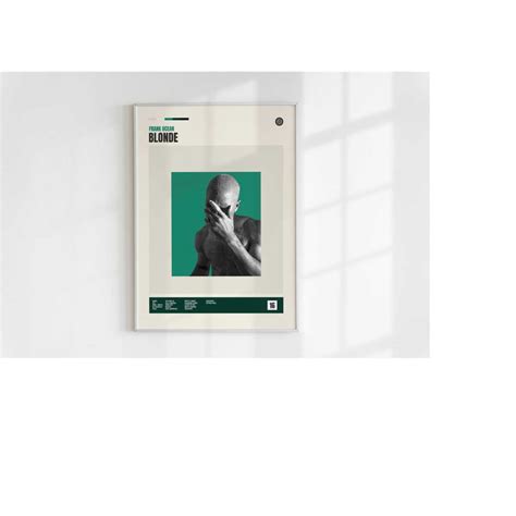 Frank Ocean Posters Blonde Poster Blonde Tracklist Retro Inspire Uplift