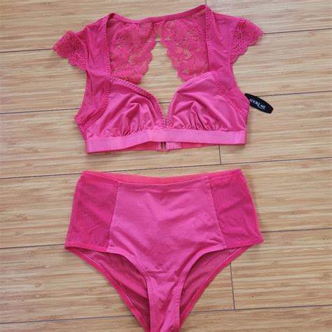 Adore Me Intimates Sleepwear Adore Me High Waisted Lingerie Set Nwt Poshmark