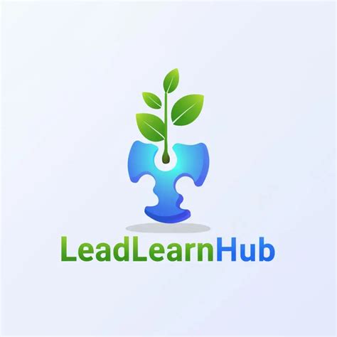 LOGO Design for LeadlearnHub Modern Typography with Symbolic Education