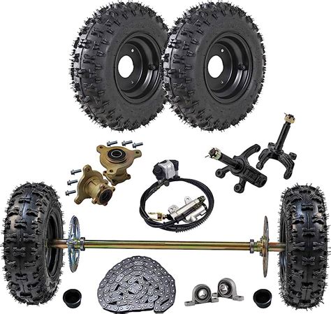 からのお Go Kart Wheel Shaft und Sprocket Kit Kart 16 T Sprocket 19 T