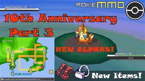 Pokemmo Th Anniversary Event Part Huge Updates New Alphas