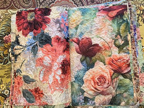 Momigami Papers Junk Journal Style Roses Collection Etsy In