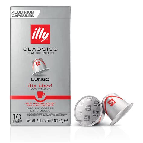 Illy Nespresso Compatible Capsules Classico Lungo Pack Classico