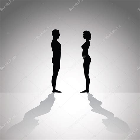 Naked Man And Woman Stock Vector By I3alda 7612176
