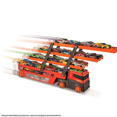 Caminh O Roda Livre Hot Wheels Mega Transporter Mattel