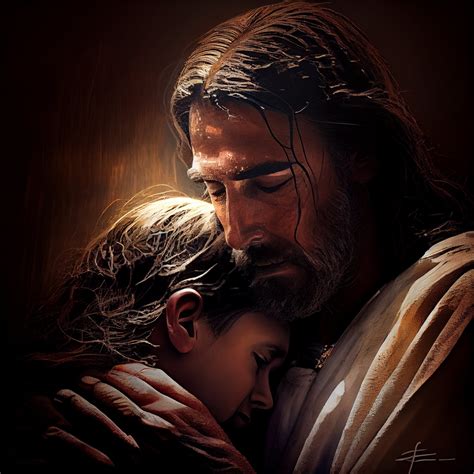 Jesus Christ Hugging Boy. Digital Print, Wall Art, Instant Download - Etsy