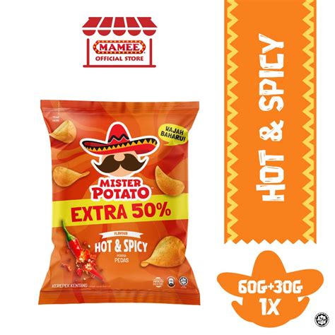 Mister Potato Chips Hot Spicy G X Pack Extra Shopee Malaysia