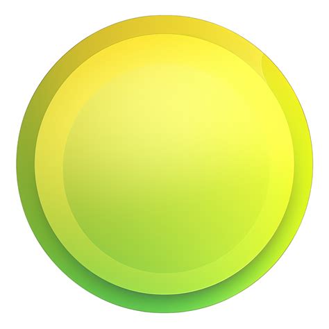 Green And Yellow Button Isolated On White Background Vector