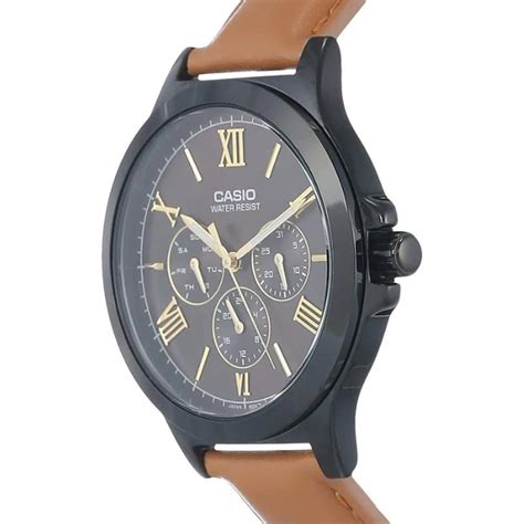 Reloj Casio Hombre Cuero Mtp V Bl Audf Caballero Luegopago