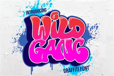 Wild Gang – graffiti font – Cikareotype