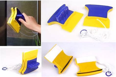 Магнитная щетка для двухстороннего мытья стекол Cleaning Double Side ...