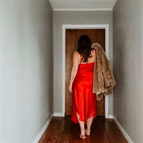 Vintage Victoria S Secret Gold Label Silk Red Long Chemise Slip Dress Gown Lingerie Boudoir