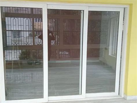 Brand Innovative Pristine White Upvc Sliding Door For Home Interior