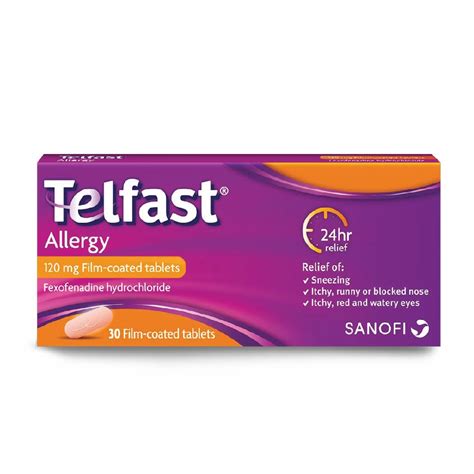 Telfast Allergy 120mg 2x15 Tablets Pharmamt Shop