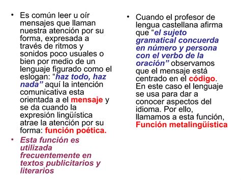 Funciones Del Lenguaje Seg N Jacobson Ppt