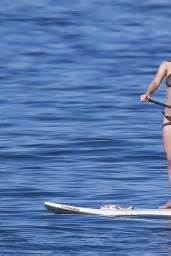 Olivia Wilde Paddleboarding In Bikini In Maui Hawaii December 2014 CelebMafia