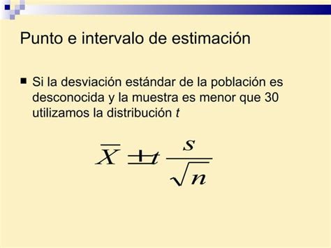 Estimaci N E Intervalos De Confianza Ppt