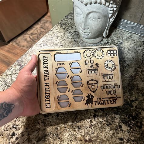 Dnd Fighter Class Character Adventure Board Laser Cut Wood Character