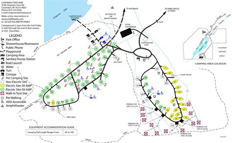 Pennsylvania State Parks Camping Map Printable Map