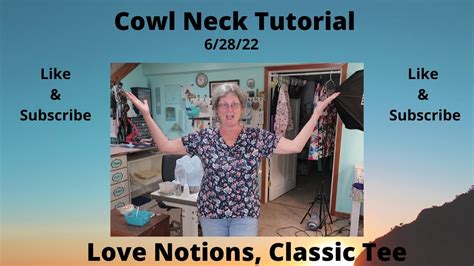 Cowl Neckline Tutorial Youtube