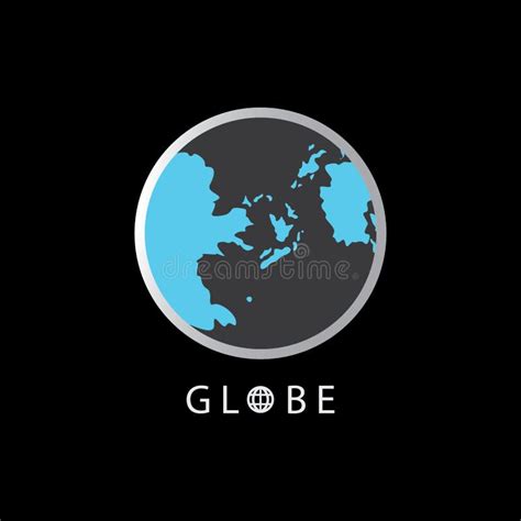 Globe Map Round Earth Logo Vector Imagevector Earth Globes Isolated On