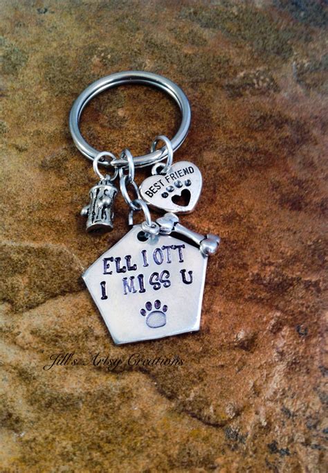 Dog Keychain Personalized Keychain Pet Lover Keychain I Etsy