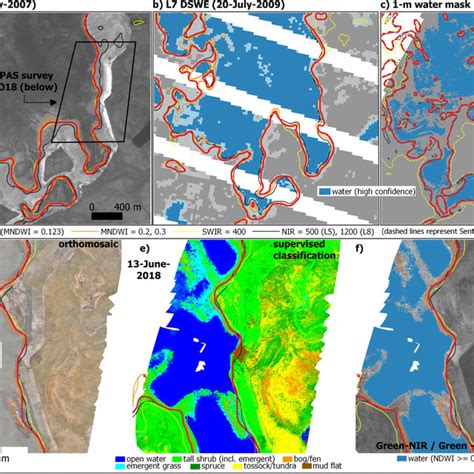 Maps Of Landsat Derived Surface Water Area Extents And Ndvi 0 2 Download Scientific Diagram