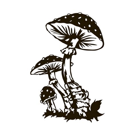 Mushrooms Svg Digital File Mushrooms For Printing On Etsy