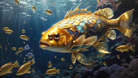 Premium Ai Image Golden Elegance A Highly Detailed Digital Painting