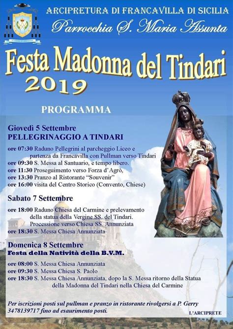 Festa Della Madonna Del Tindari Francavilla Di Sicilia Me 2019