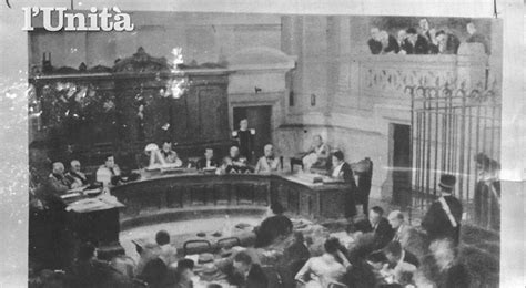 Il Processo A Salvemini Aula Di Tribunale Fascista Il 13 Giugno 1925