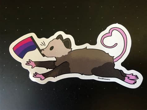 Bisexual Pride Possum Sticker Etsy