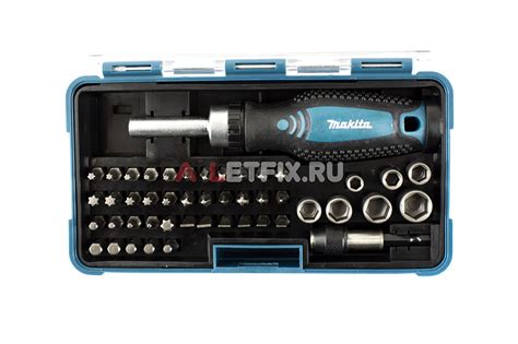 Набор бит Makita B-36170-10 из 46 насадок и отвертки