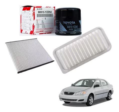 Kit Pack Filtro Aceite Aire Polen Toyota Corolla Brasil Cuotas