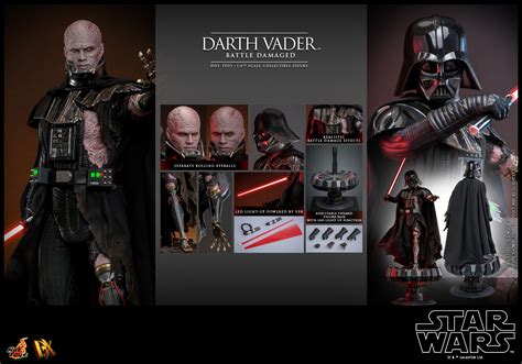 Star Wars Battle Damaged Darth Vader By Hot Toys The Toyark News