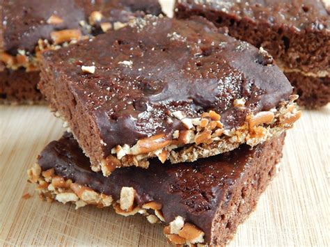 Sea Salt Caramel Pretzel Brownies Drizzle Me Skinny