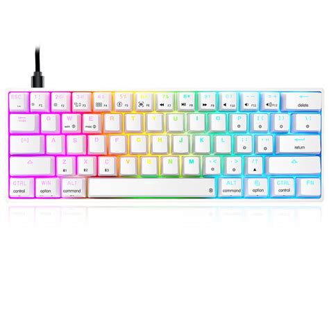 Skyloong SK61S White (Glacier Switches) Mechanical Keyboard - Pakistan