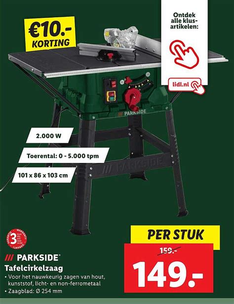 Parkside Tafelcirkelzaag Aanbieding Bij Lidl 1Folders Nl