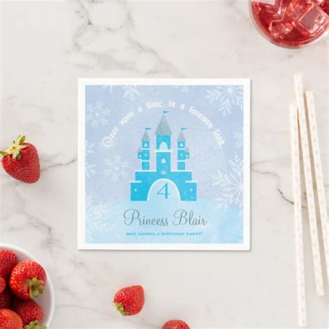 Winter Wonderland Princess Party Napkins Zazzle