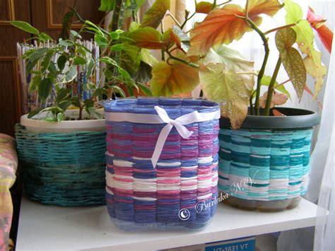 Как сделать горшок для цветов своими руками из пластиковых бутылок: как ...