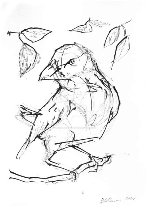 Ink Bird #3 by WorthyTreasures on DeviantArt