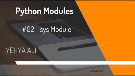 Important Python Module 02 Sys Module Youtube