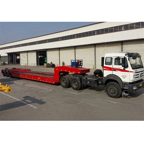 Ft Flat Bed Container Transport Truck Trailer Feet Axle Flatbed