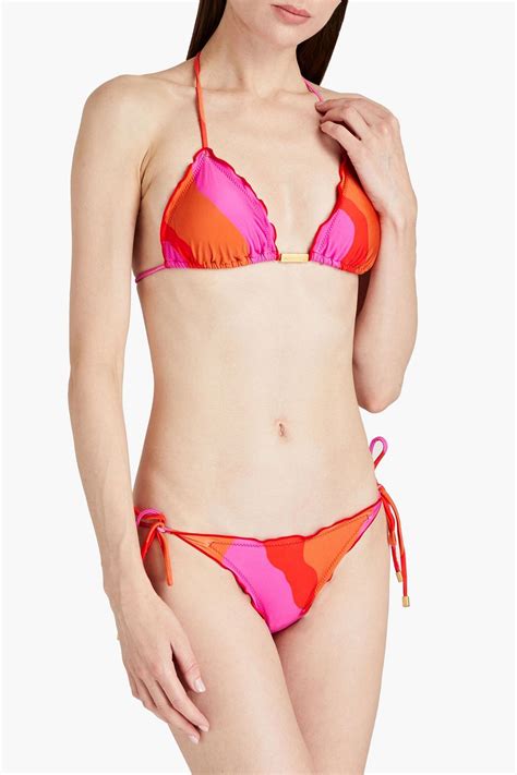Vix Paula Hermanny Ripple Striped Low Rise Bikini Briefs The Outnet