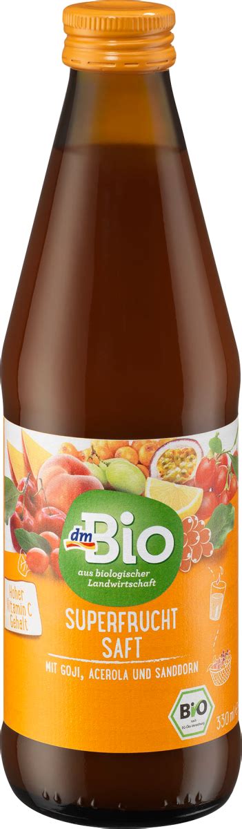 Dmbio Superfrucht Saft Goji Acerola Sanddorn Ml Dauerhaft