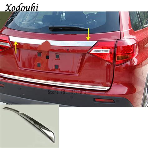 For Suzuki Vitara Car Body Abs Chrome Rear License Plate