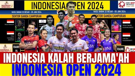 Pahlawan Mulai Berguguran Hasil Lengkap Semua Sektor Indonesia Open