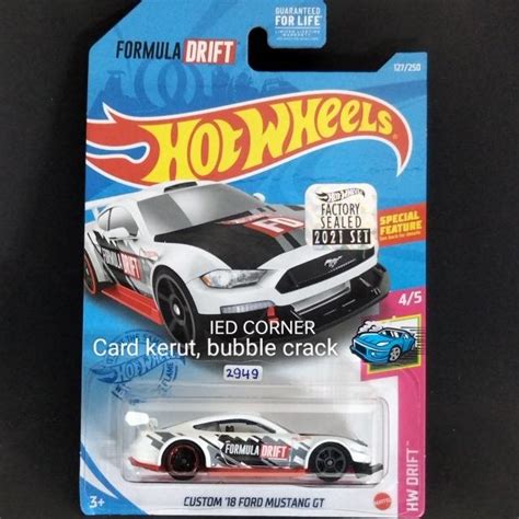 Jual Hot Wheels Custom 18 Ford Mustang GT Exclusive Recolor 2949 T05 Shopee Indonesia